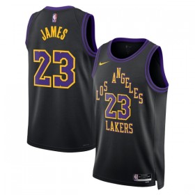 Dres Los Angeles Lakers Lebron James Nike 2025-26 City Edition Crno Swingman